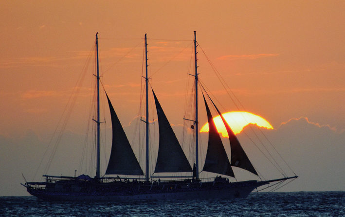 Dominica-Schooner-at-sunset-J