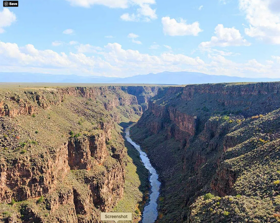 View of the Rio Grande Gorge from the Rio Grande Gorge Bridge