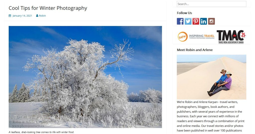 Cool tips for Winter Photography