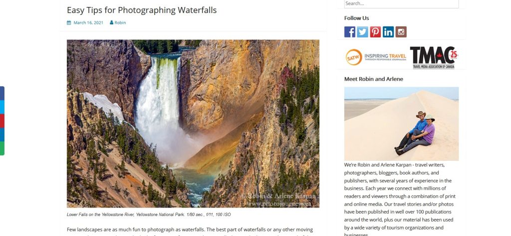 Easy Tips for Photographing Waterfalls