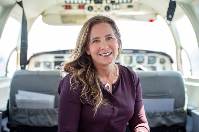 Métis pilot Teara Fraser founder of Iskwew Airline.